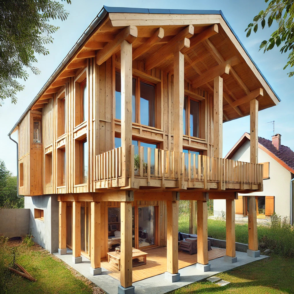 extension maison sur pilotis