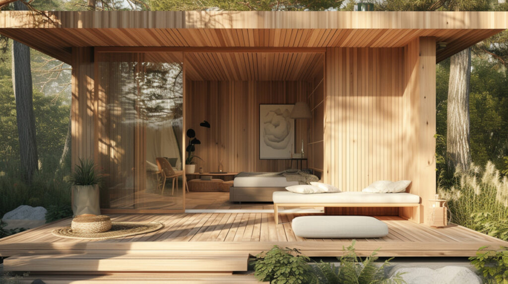 Studio jardin bois